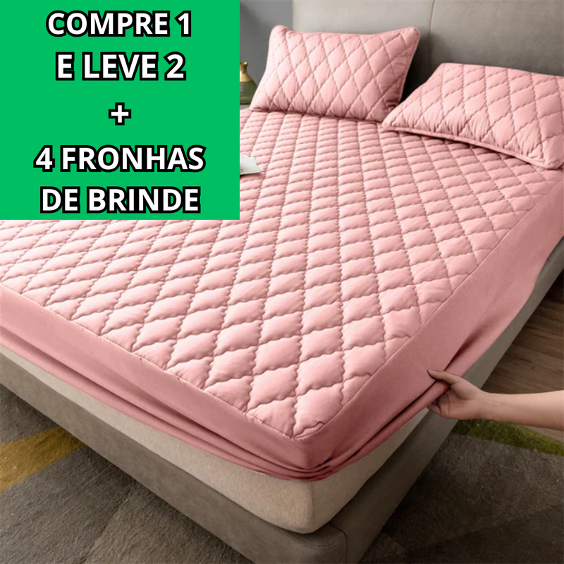 [SUPER LIQUIDAÇÃO] Capa Para Colchão Impermeável Compre 1 e Leve 2 + 4 Fronha de Brinde